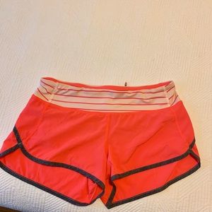 Pink (size 6) Lululemon shorts